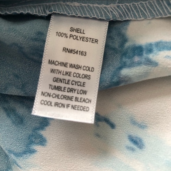 Marc New York turquoise tie dye blouse - Picture 5 of 5